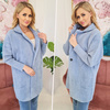 Bardzo Miękki Płaszcz Z Alpaki Owersize BABY BLUE
