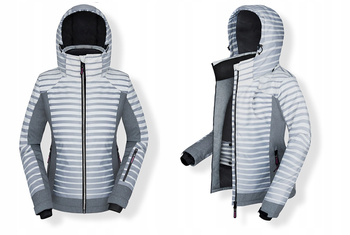 A91 TALIOWANA KURTKA NARCIARSKA MEMBRANA 10.000 SZARA