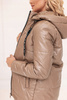 Asymetryczna Kurtka Damska Przejściowa Luźna CAMEL