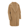 Damski Płaszcz z Alpaki  Oversize - Plus Size Duży Rozmiar 50 CAMEL