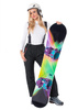 SPODNIE NARCIARSKIE SNOWBOARDOWE DAMSKIE MEMBRANA 12.000 WINTER CAMP CZARNE