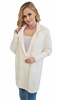 Damski Płaszcz z Alpaki  Oversize - Plus Size Duży Rozmiar 50 44-54 ECRU