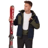 Just Play Męska Ciepła Kurtka Zimowa Narciarska Na Stok Sanki Snowboard GRANATOWA