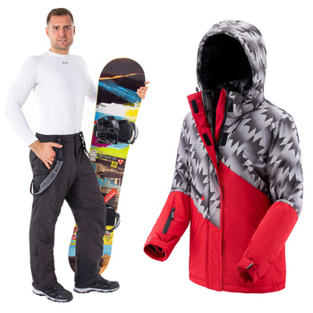 Męski Kombinezon Narciarski Canada Kurtka Zimowa Plus Spodnie