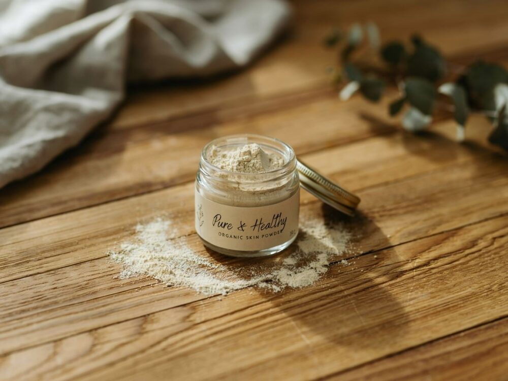 puder w naturalnym opakowaniu